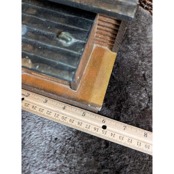 VTG Swiss Chalet Jewelry Box Water Wheel Alpine Country Cottagecore Trinket Hide - Picture 11 of 13